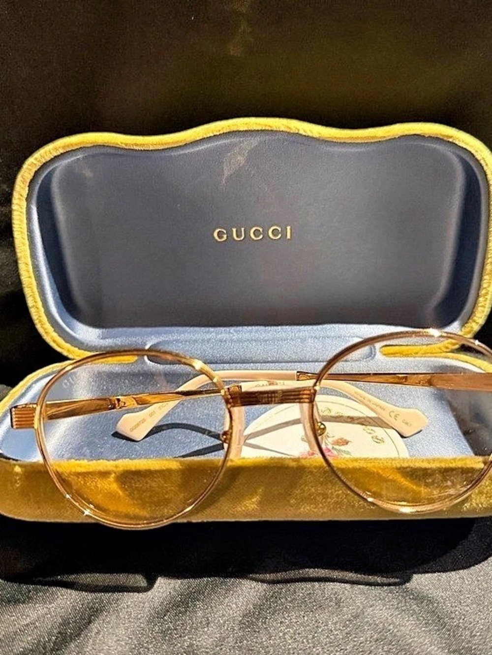 Gucci GG0872S Brown Gold Frame Glasses